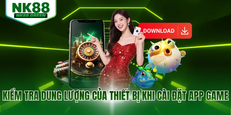 Kiểm tra dung lượng của thiết bị khi cài đặt app game